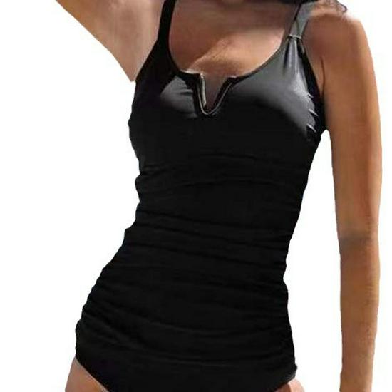 2023 Красочный купальник из двух частей на тонких бретельках с открытой спиной