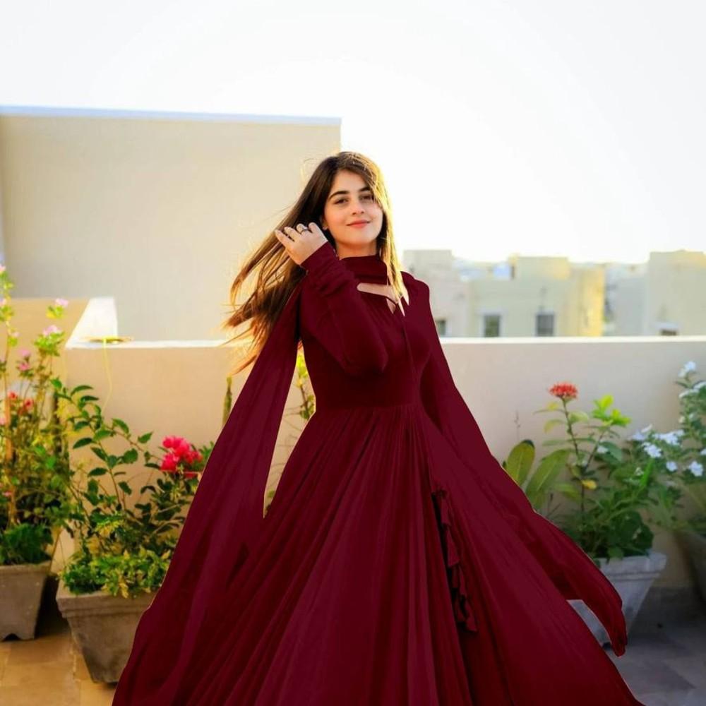 Расклешенное платье с дуптой для девочки и женщины