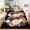 Flower Pattern Skull Carpet Living Room Home Decor Sofa Table Rug Anti Slip Hallway Bedroom Bathroom Mat Kitchen Floor Mat Tapis