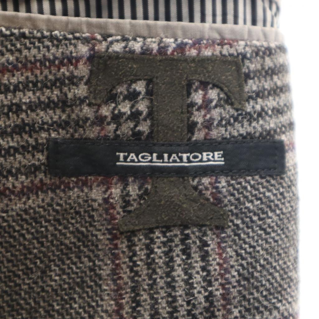 TAGLIATORE сделано в Италии Твидовый пиджак в клетку 50 Серый Мужской Б/У