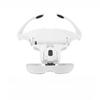 1Pc Head-mounted Magnifying Glass Five Different Magnification Lenses 2 LED Lights Maintenance Inspection