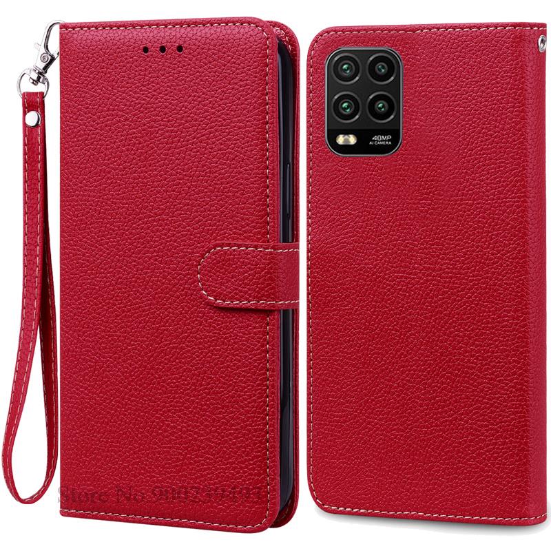 Для Xiaomi Mi 10 Lite 5G чехол 10lite противоударный кожаный кошелек чехол для телефона для Xiaomi Mi 10 Lite защитный чехол цветные Fundas