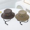 Adjustable Fisherman's Hat Embroidered Vehicles Kids Bucket Hat Cute Boys Sun Hat for 2-6Years