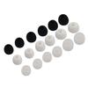 12PCS / 6 Pairs Replacement Earbuds Ear Tips Ear Buds Silicone Tips for In-Ear Headphones 3 Sizes