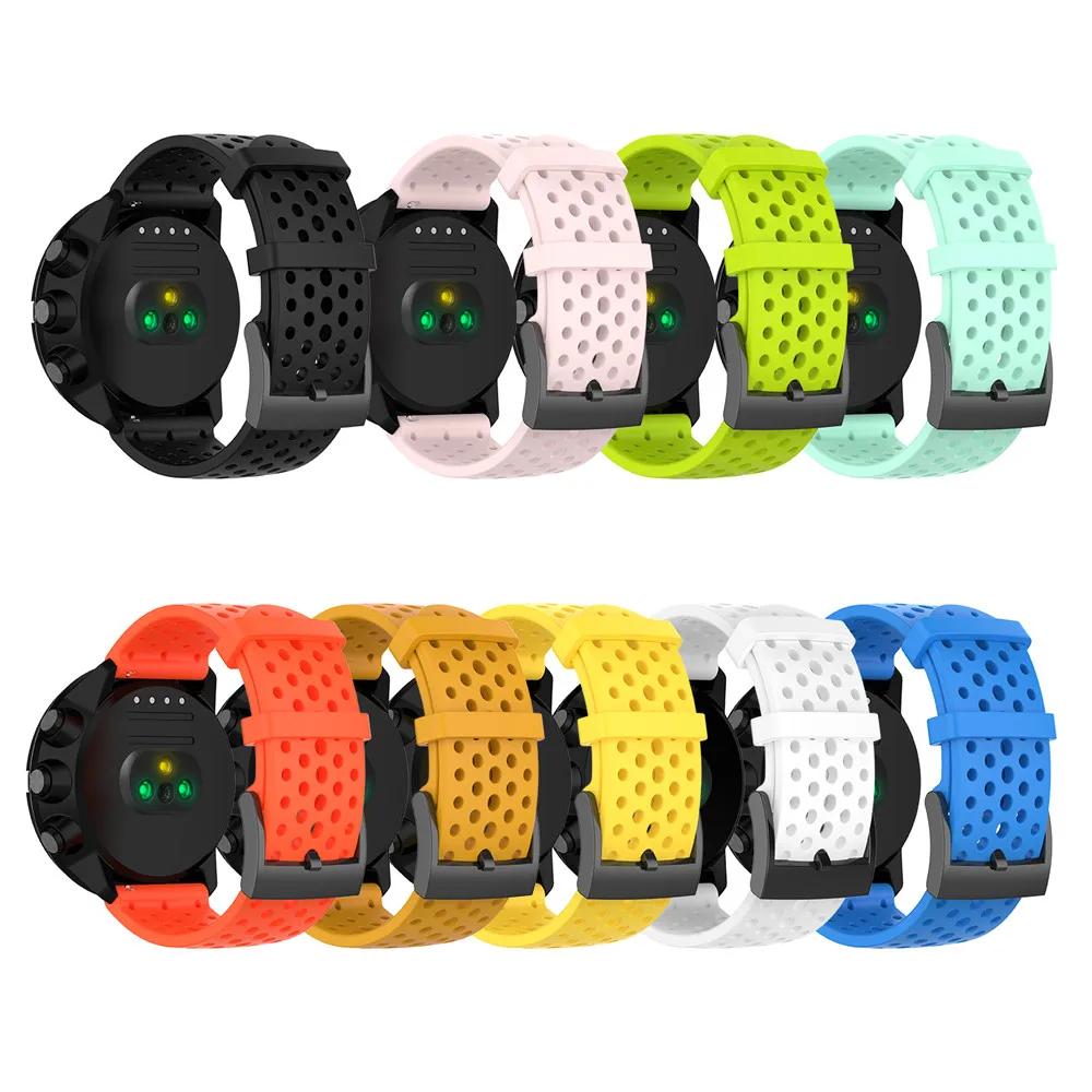 Силиконовый ремешок для часов suunto spartan sport wrist hr для часов Suunto 9/9 baro/suunto7/D5, сменный браслет 24 мм