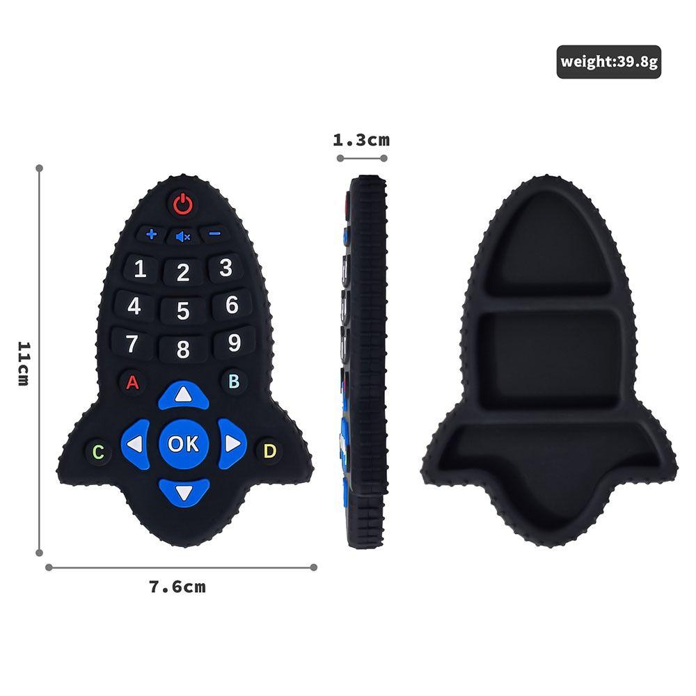 Силиконовые детские силиконовые игрушки для прорезывания зубов с дистанционным управлением, игрушка для прорезывания зубов, детские игрушки