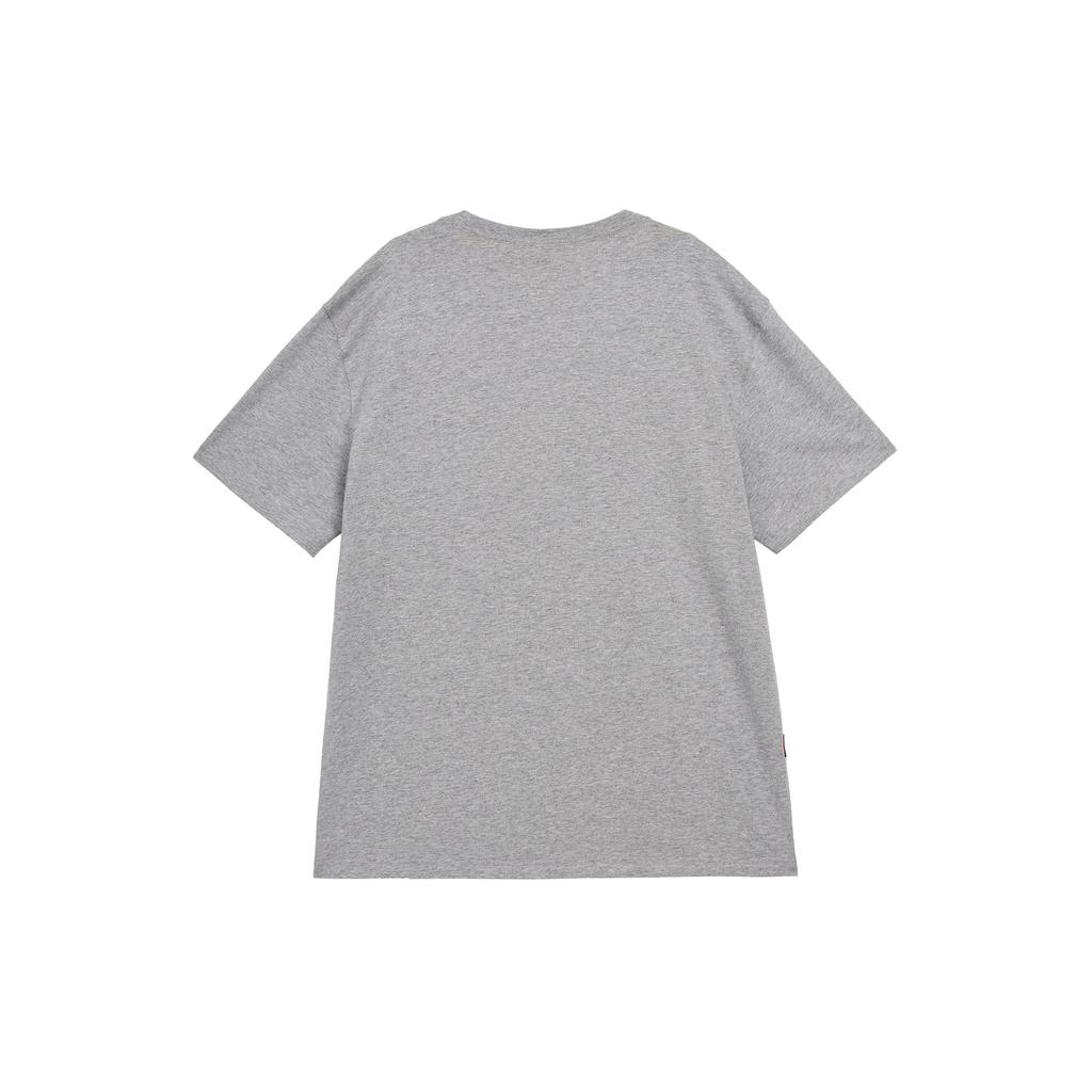 Adidas Круглый вырез с логотипом и буквенным принтом, футболка с коротким рукавом, мужские топы, средне-меланжево-серый JI5073