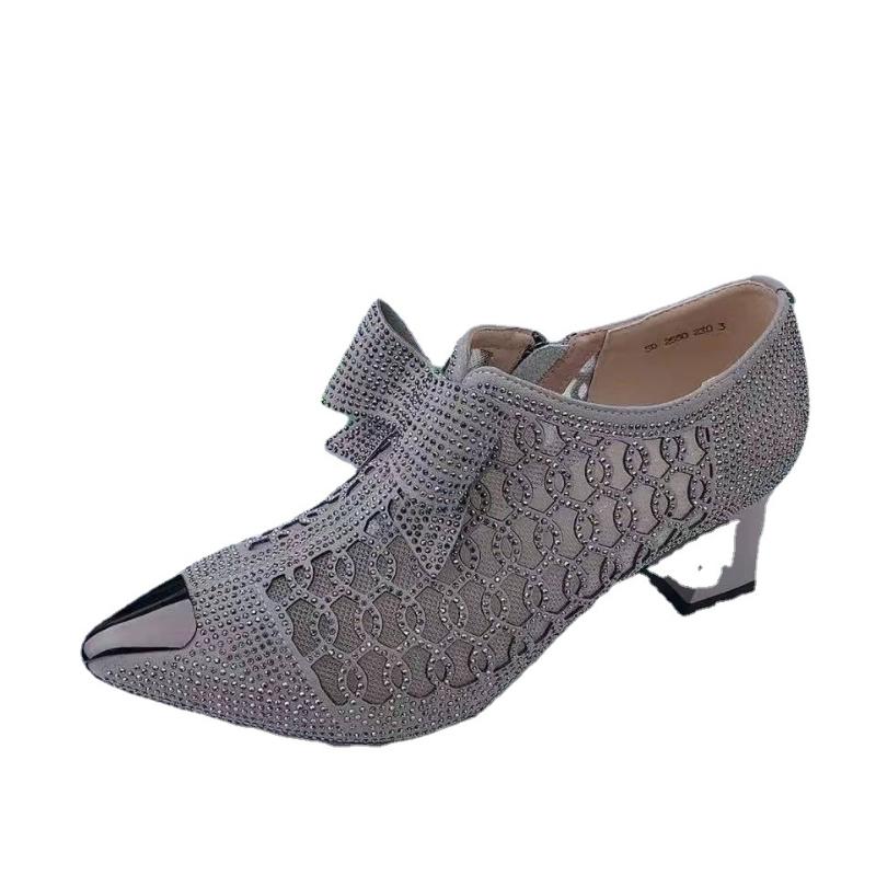 Туфли женские Hollow Mesh Single 2025 Летние новые модели