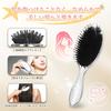 Hairbrush Soft Brush Scalp Ion Care Prevents Split Combing Smooth Hair Design Smooth Unisex Scalp Luxurious Electroplated Classic Ergonomic Oval