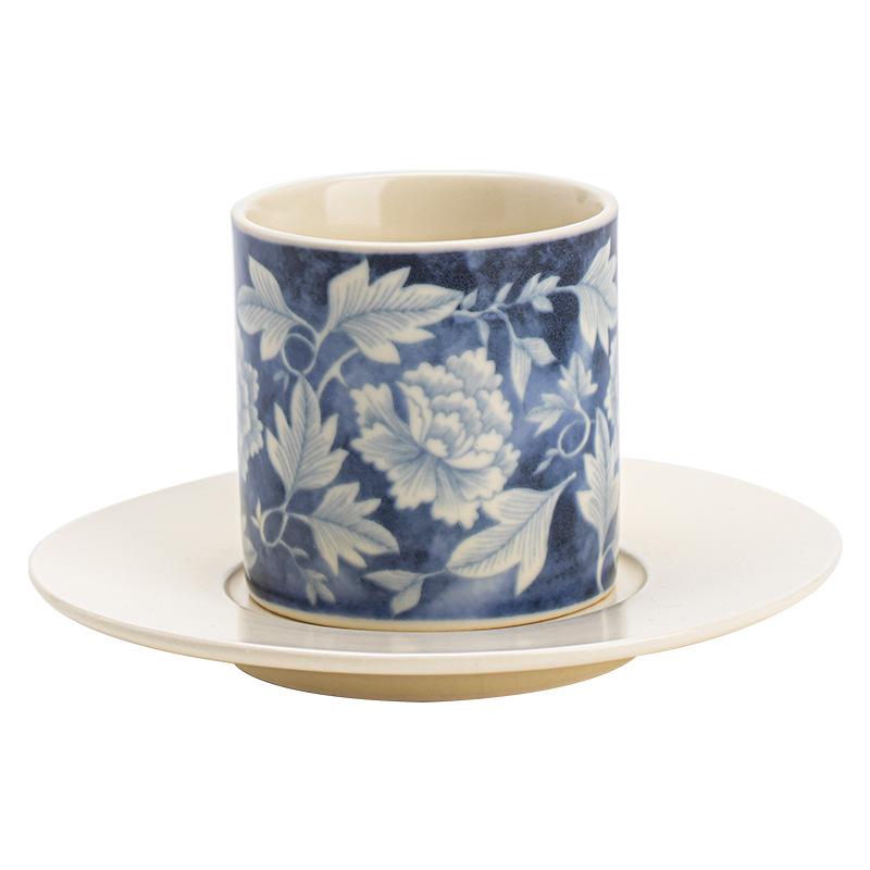 Антикварная сине-белая чайная чашка керамическая китайский кунг-фу гунфу чайный набор одиночная мастер-чашка с подносами чайная посуда фарфоровая посуда для напитков