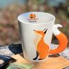360ML Ceramic Cups Cartoon 3D Animal Pattern Coffee Mugs Home Anti-scalding Breakfast Oat Milk Mug Gifts Cup for Children
