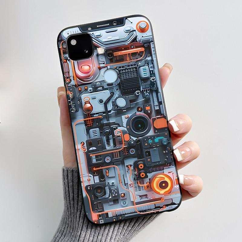 Чехол для телефона Google Pixel 4a 4G / 4a 5G, Ультратонкий, Тонкий, Эстетичный, Роскошный, Милый, Крутой, Для Мальчиков, Девочек, Мягкий Силикон, Матовый Чехол