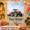 Massey Ferguson Personalized Wall Tapestry Custom Name Text Polyester Hanging Decor Home Room