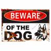Винтаж Остерегайтесь собаки, металлический знак, предупреждение об опасности, защищенная собака питбуль, без бала, настенный декор, украшение частной территории, WY45
