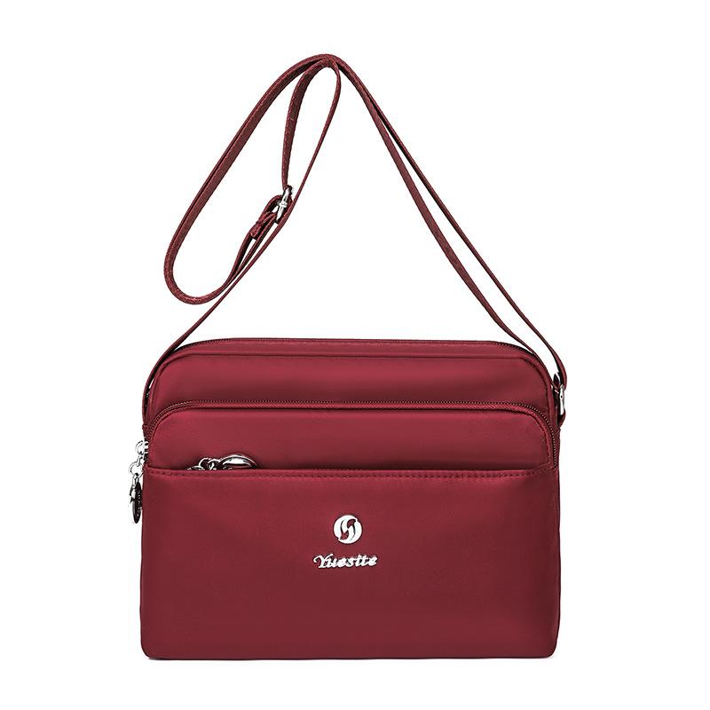 Нейлоновая сумка через плечо, женская сумка на плечо, материнская сумка, многослойная маленькая квадратная сумка для выхода в свет