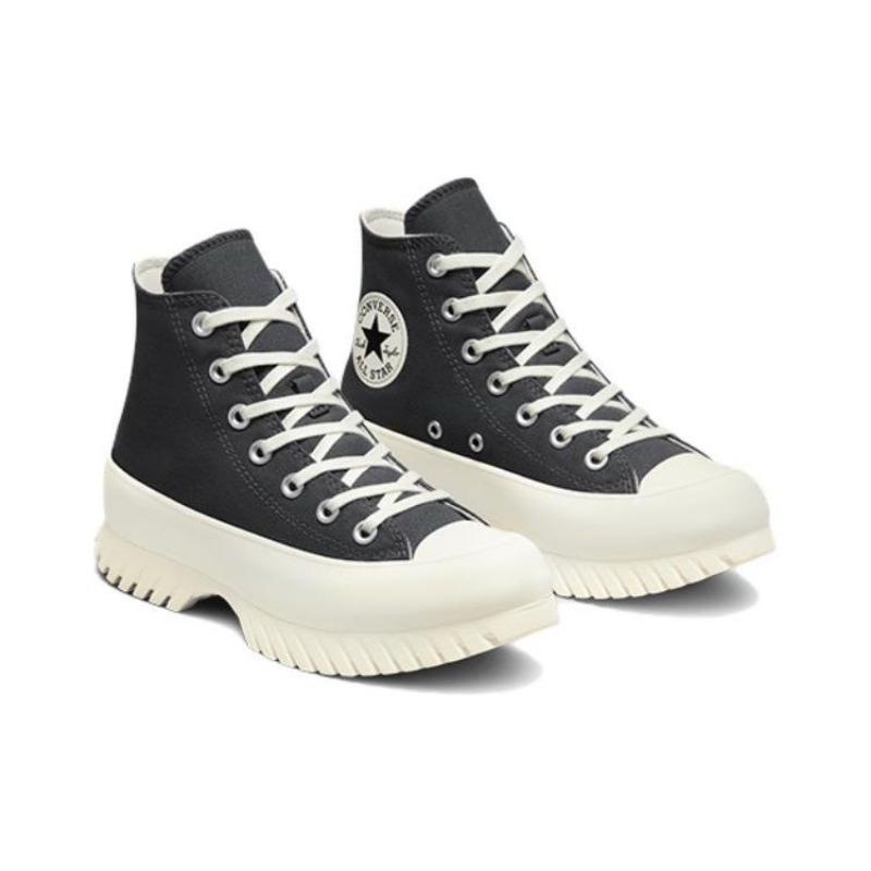 Converse Chuck Taylor All Star Lugged 2 Unisex High Canvas Shoes Minimal Casual Wear-resistant Supportive Black White A01368C