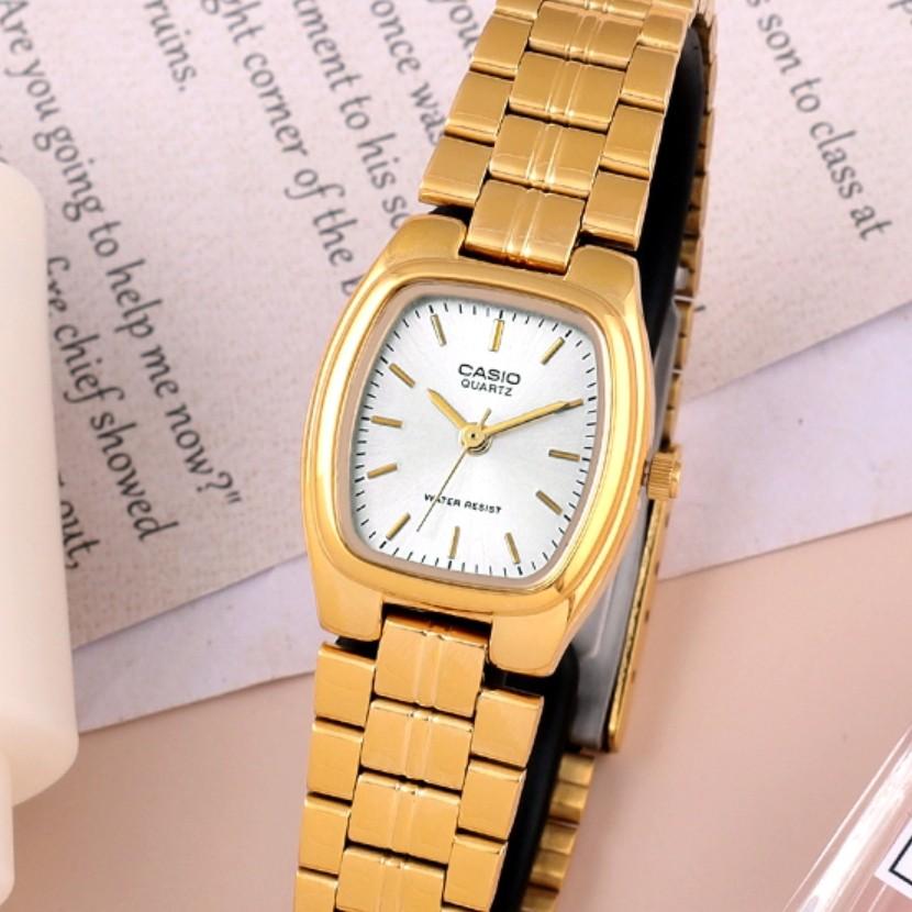 Casio Женские классические официальные часы с квадратным и круглым циферблатом, минеральное стекло, 5 цветов