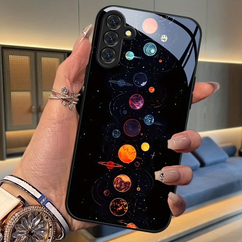 Стеклянный чехол для телефона с мультяшным дизайном, подходит для Samsung Galaxy S26 S25 S24 S23 S22 S20 FE/Ultra/Plus, противоударная задняя крышка