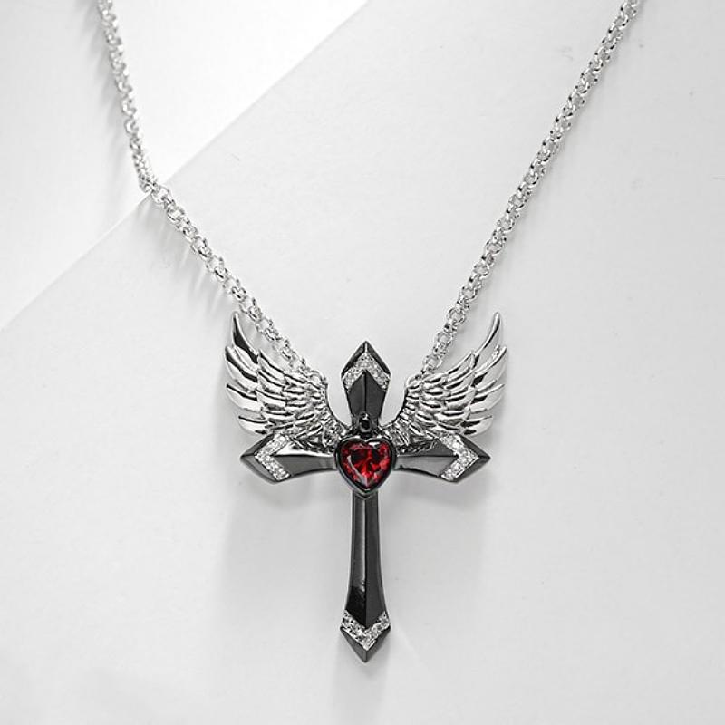 Кулон-ожерелье с крыльями ангела Крест Аксессуары для ювелирных изделий Подарки на юбилейную вечеринку Банкет