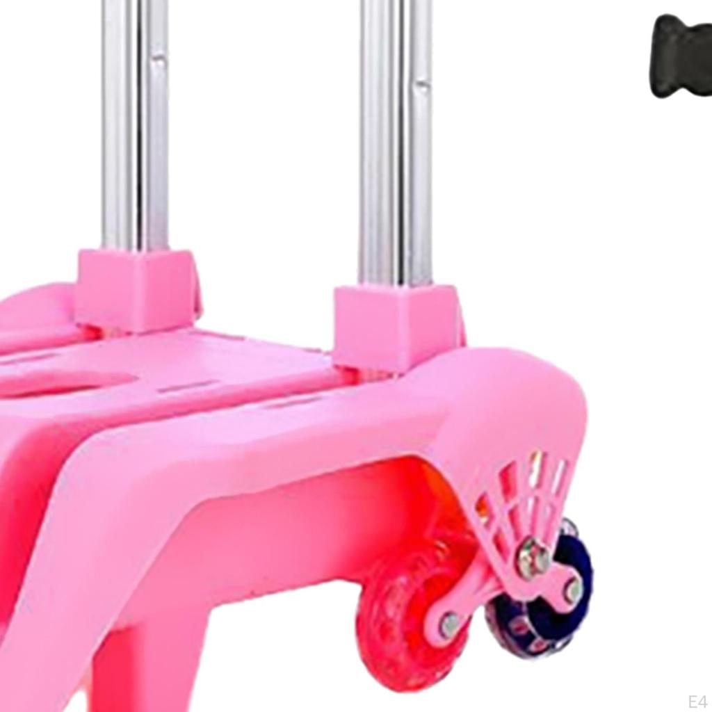 Backpack Trolley Hand Truck Lightweight Portable with 6 Wheels for Boxes, Bags, and Travel