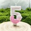 Креативный дизайн Розовая кошачья лапа Цифровая свеча Свеча для дня рождения Романтическое разнообразие Спецификация Детский декор для торта Украшения