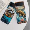 Marine Organisms, Sea Turtles, And Animals Phone Case For Samsung Z Flip 7 6 5G Galaxy Z Flip 5 4 3 Black Hard Cell Cover Luxur