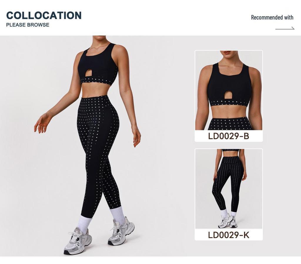 Спортивный бюстгальтер для йоги в горошек с перекрещенной спинкой, с сеткой, с мягкими чашечками, ударопрочный, для фитнеса