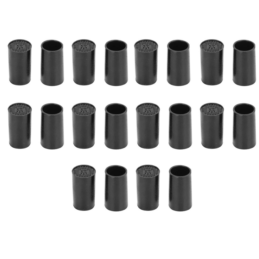 10 Pairs High Heel Tip Caps Black CPU Polyurethane Shoes Repairing Replacement KitsInner Diameter