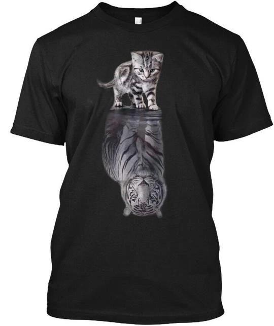 Кот Тигр Футболка TTshirt Сделано в США Размеры от S до 5XL