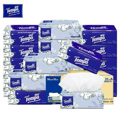 Бумажные салфетки для лица Tempo с ароматом жасмина