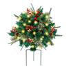 Lifelike Green Urn Filler Lights Up Christmas Decor Christmas Decorations For Tree Holiday Planters