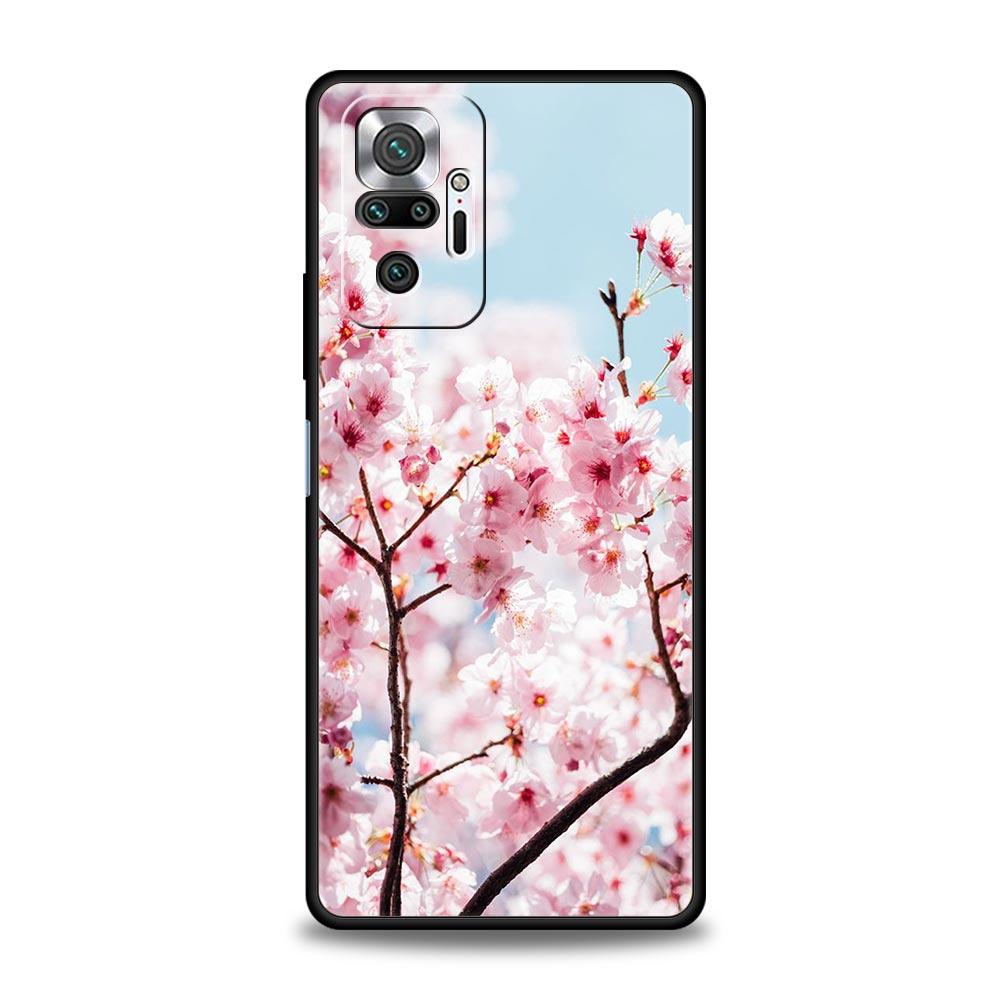 Чехол для телефона с изображением вишневого дерева для Xiaomi Redmi Note 13 12 5G 9S 9 8 10 11 Pro 4G 9T 13C 12C 10C 9C 9A 7 Pro, мягкий силиконовый чехол
