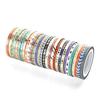 PBM Masking 48 Narrow Christmas Tape, Rolls, 3mm, Bulk, Thin, Wrapping, Gift, Decoration, Design, Colorful, Sparkling,