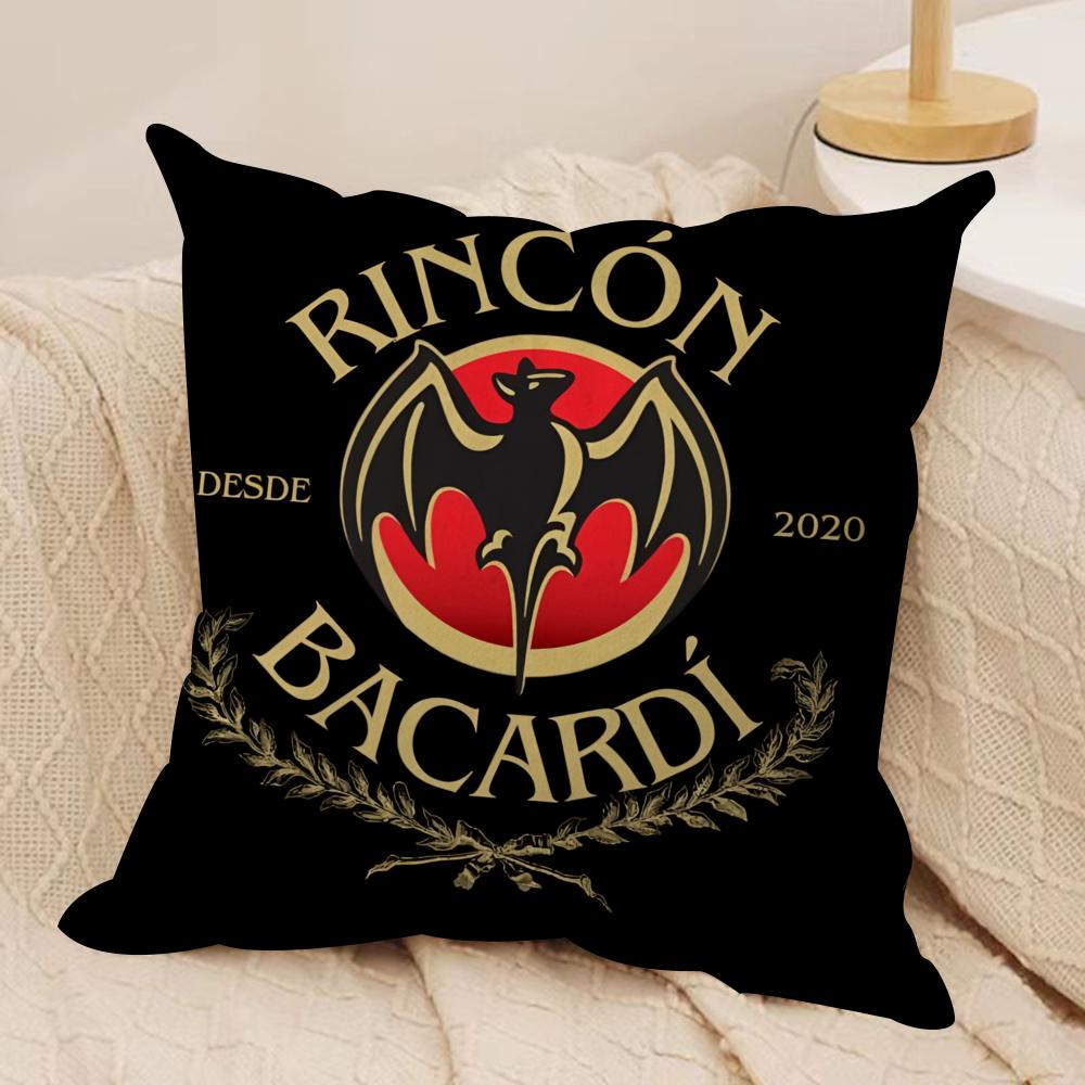 Classic BBacardiSS Cushion Cover Soft Plush Fabric DoubleSided Printed Cushion Covers for All Seasons Modern HomeDecor Gift