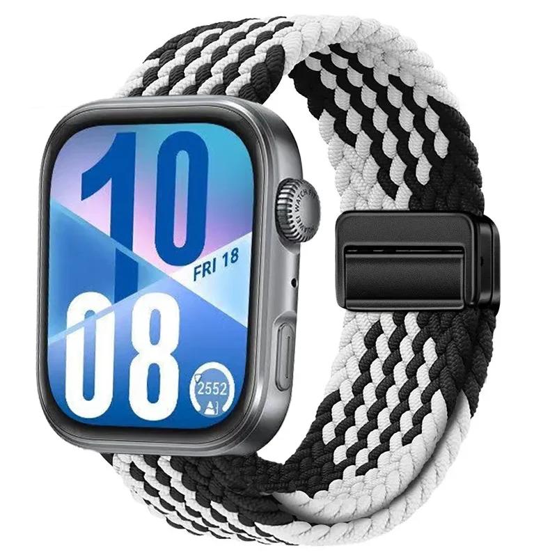 Магнитный плетеный ремешок для Huawei Watch Fit 4 Pro 3 Нейлоновая петля Браслет для спорта для Huawei Fit3 Fit4 4Pro Аксессуары для ремешка