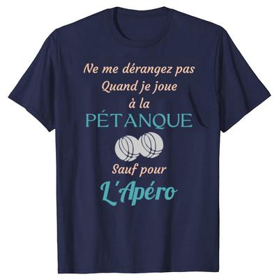 Смешная футболка для игрока в петанк Boules Petanque Sport Хлопок Подарки на день рождения Мужская одежда Модная Повседневная Свободная Оверсайз Футболка