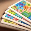 Wooden Children's Fun Traffic Theme Square Puzzle Baby Animal Cognition Puzzle Puzzle Early Education Toy