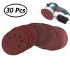 Power Tool-30Pcs 5inch 125mm 800-2000 Grit Abrasive Sanding Discs Flocking Round Sandpaper