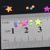 Puntos Nail Art смешанные цвета плоская задняя часть звезды и полукруглые DIY советы украшения колесо