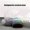 Подушка для шеи с подогревом, 3 режима вибрационного массажа, термостатический нагрев, серая, контурный дизайн для оптимального комфорта, терапевтическое средство для сна