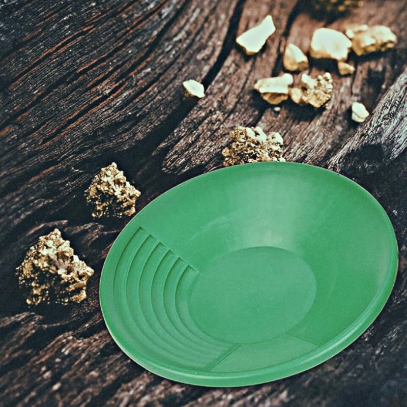 Пластиковый золотой лоток Аксессуары для металлоискателя Замена для промывки золота и извлечения минералов для начинающих