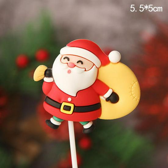 Рождественский декор: Вставки для карточек, Топперы для торта, Гирлянда из чашек, Украшения для венков, Клубничная башня, Мультяшные украшения в виде звезд и деревьев.