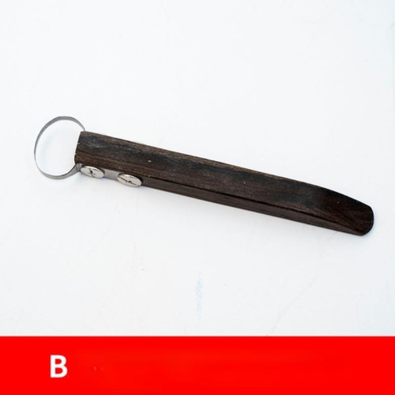 Pottery Tool Trimming Scraper Replaceable Head Ring Scraper DIY Ceramic Texture Carving Clay Sculpture Scraping Trimming Tool