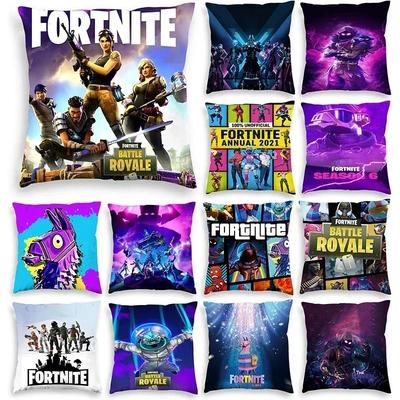 Высококачественная наволочка для подушки Fortnite Плюшевая наволочка для подушки в стиле аниме Плюшевые наволочки для подушек Домашний декор Наволочка для дивана, кровати, кресла, гостиной