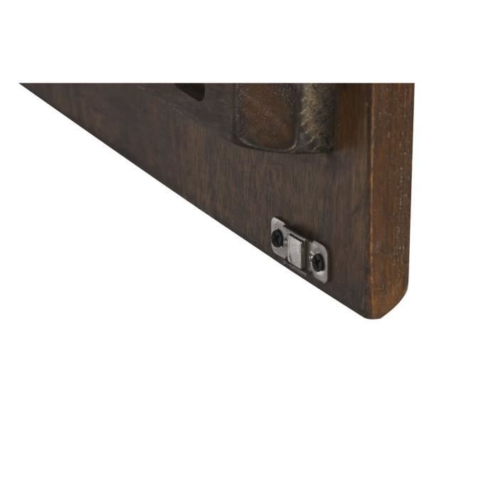 Buffet en bois de manguier blanc brun foncé 150 x 40 x 80 cm