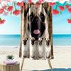 Bulldog Print Beach Towel, Large Soft Quick Dry Towel for Beach Camping Swimming