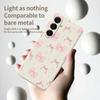 For Samsung Galaxy A17 5G Case Pink Bow Love Pattern Printing Straight Edge TPU Phone Back Cover