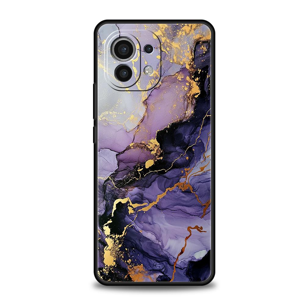 Акварельный Мраморный Чехол Для Телефона Для Xiaomi 15 14 13 12 Lite 14T 13T 12T Pro Poco X7 X6 X5 X4 X3 NFC F7 Ultra F6 Pro Мягкий Чехол
