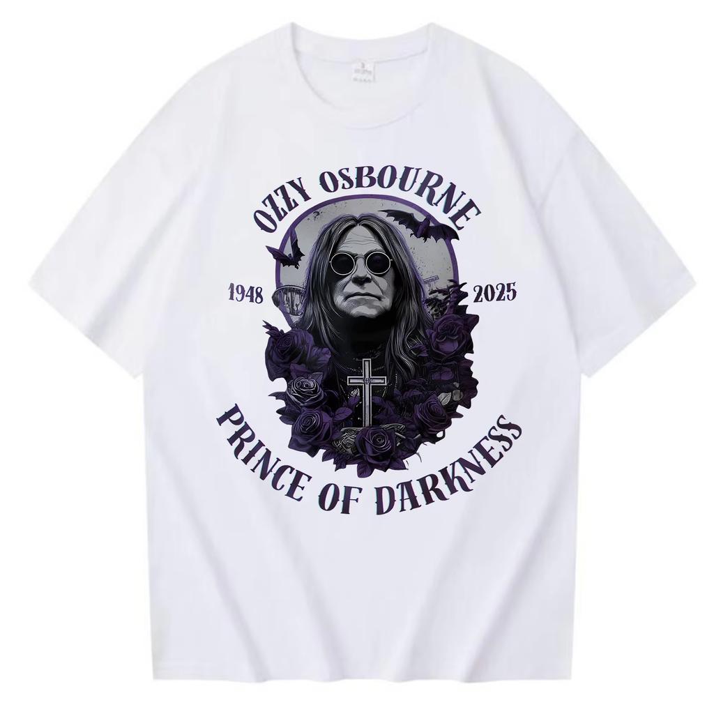 Ozzy Osbourne Rip 2026 T Shirt Tees Unisex Unisex Ozzy Osbourne Rock Legend Memorial Gift Tee Short Sleeve Cotton Clothes Tops