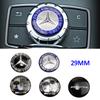 AABGT1 Aluminum 29mm Car Multimedia Knob Badge Stickers for Mercedes Benz W124 W140 W163 W202 W203 W204 W205 CLA CLK CLS GLA GLC